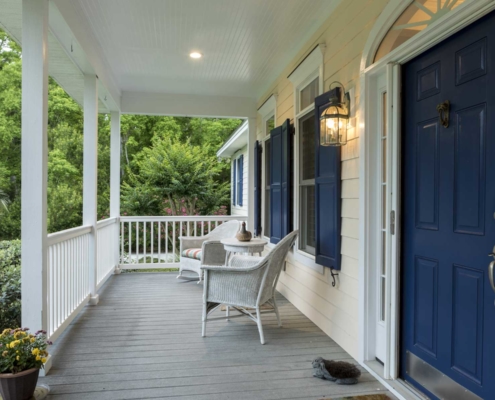 Southern porch with chairs